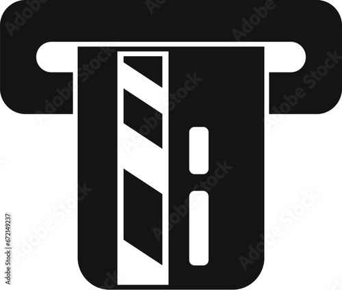 Credit card atm icon simple vector. Money wallet. Business account