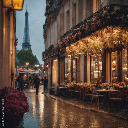 night view of the Paris