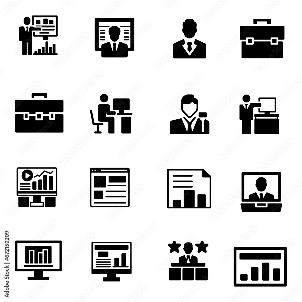 Set of business icon. Pictogram vector design.