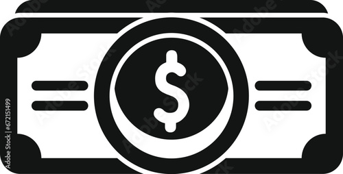 Cash money coin icon simple vector. Payment currency. Atm wallet funds