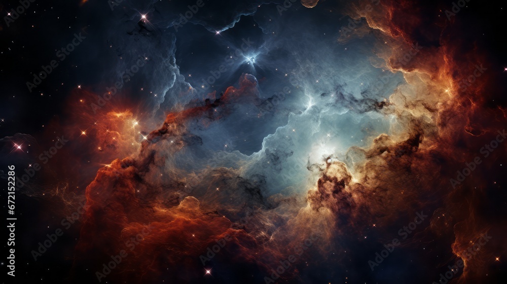 Stellar Nebula in Deep Space