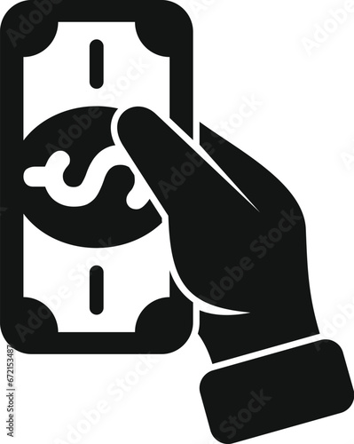 Exchange wallet credit cash icon simple vector. Card safe. Sign business stock