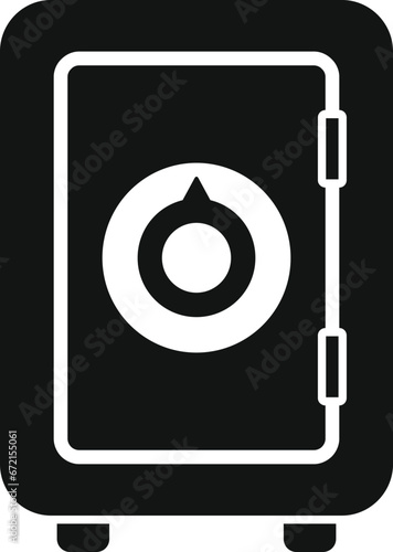 Old home money safe icon simple vector. Finance funds. Safe paper unit