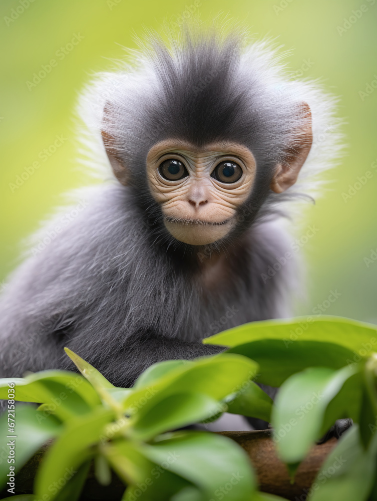 Obraz premium dusky leaf monkey
