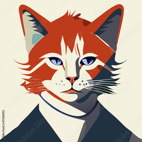 Fotografi David Bowie cat
