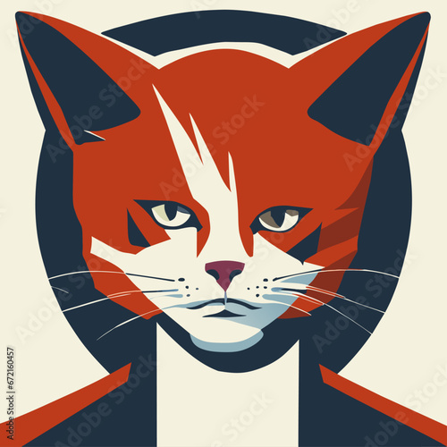 Billede på lærred David Bowie cat