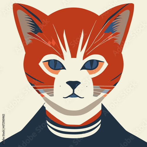 Billede på lærred David Bowie cat