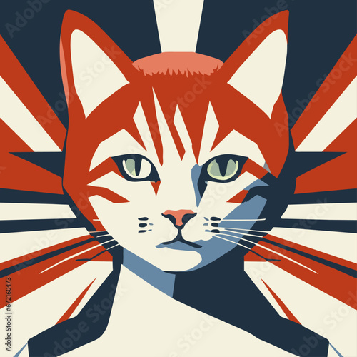 Billede på lærred David Bowie cat