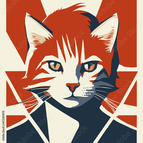 Fotografie David Bowie cat