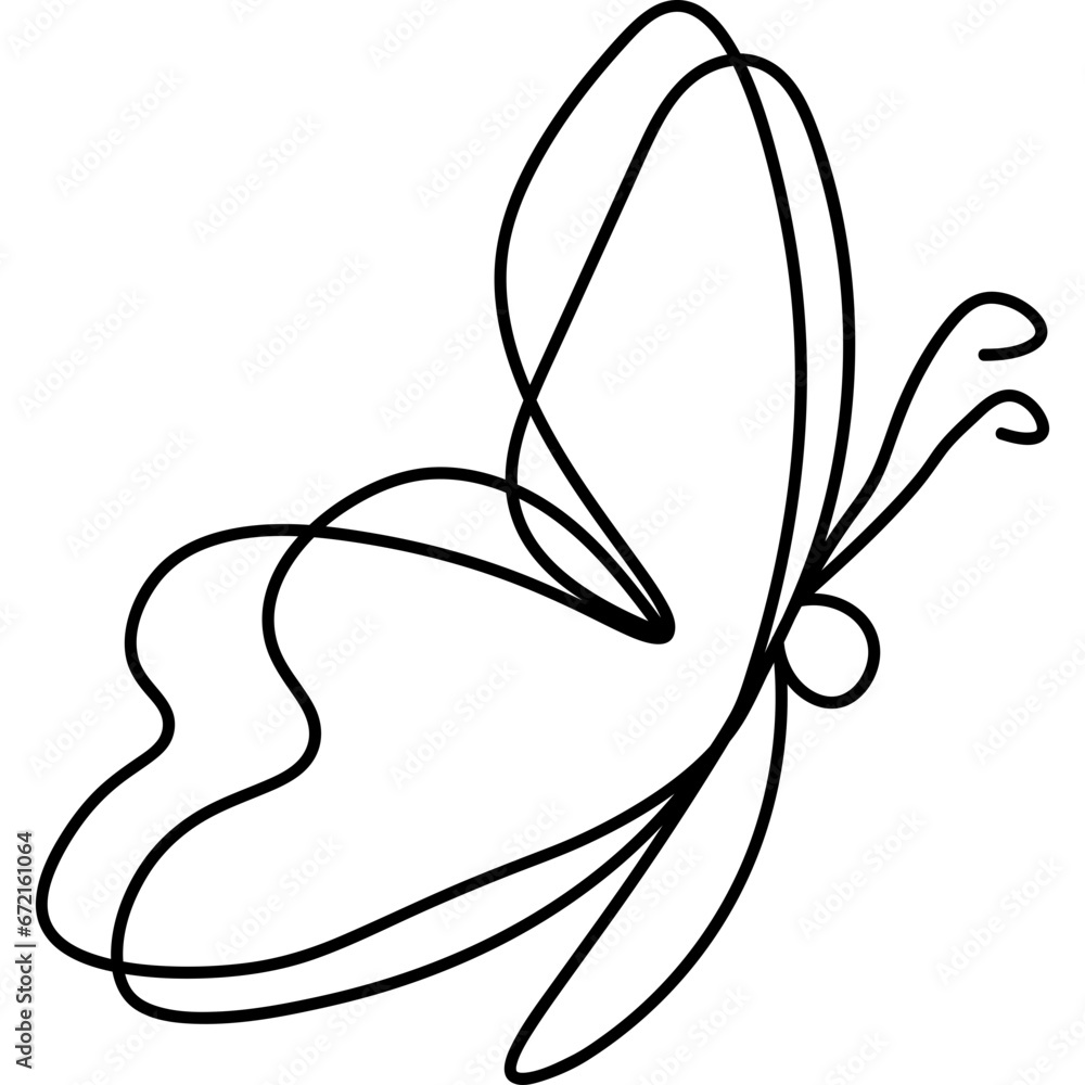 Butterfly Continuous Line Butterfly Continuous Line