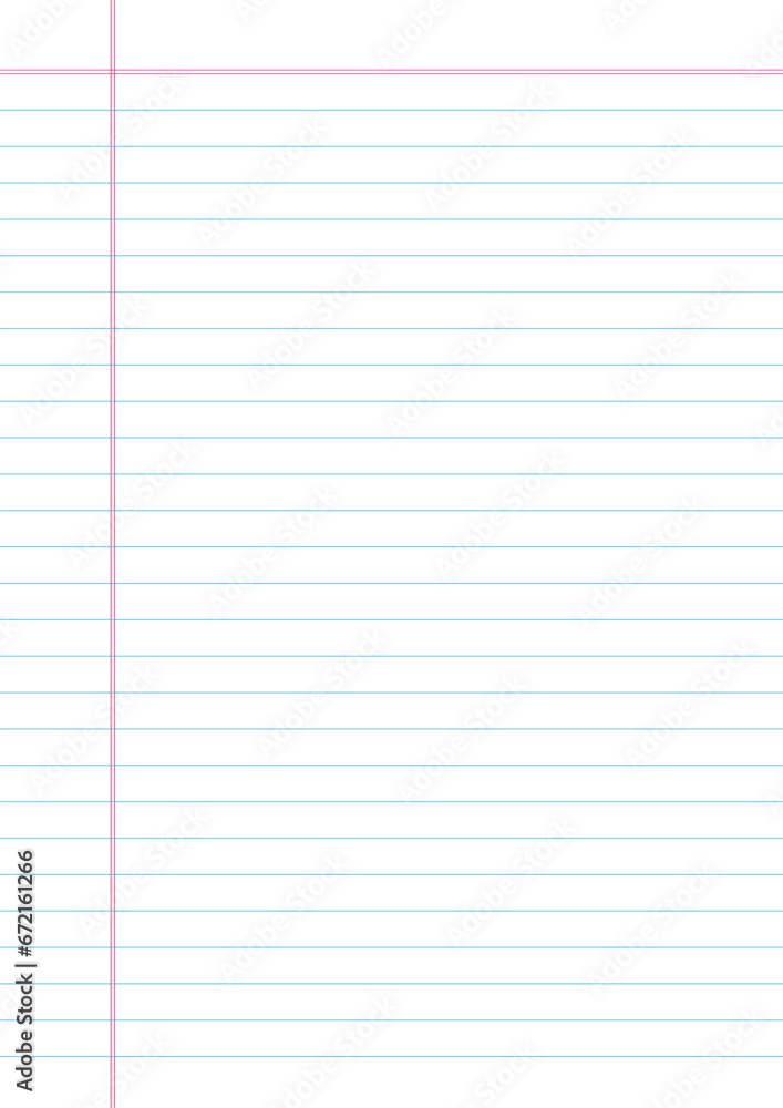 Lined paper for notebooks. Leaf. sheet with pencil Lined paper for notebooks. Leaf. sheet with pencil