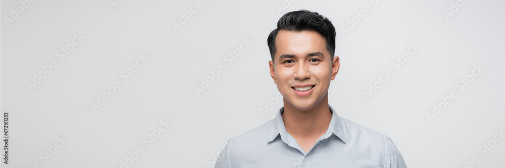 Young asian man isolated on white background laughing Young asian man isolated on white background laughing