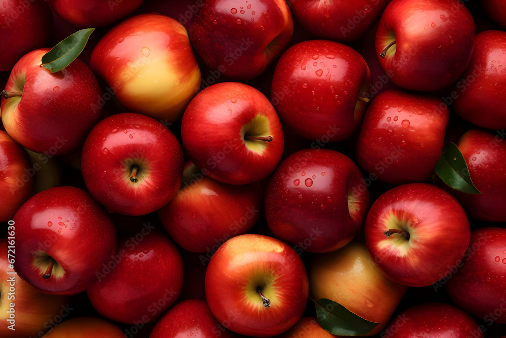 Red apples background. High-resolution Red apples background. High-resolution