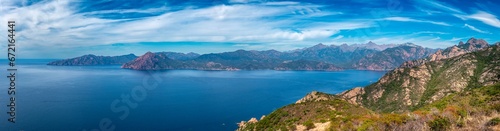 Corsica island, landscape of Porto bay, France © hajdar