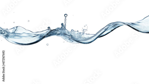 Fresh water or splash isolated on white background.