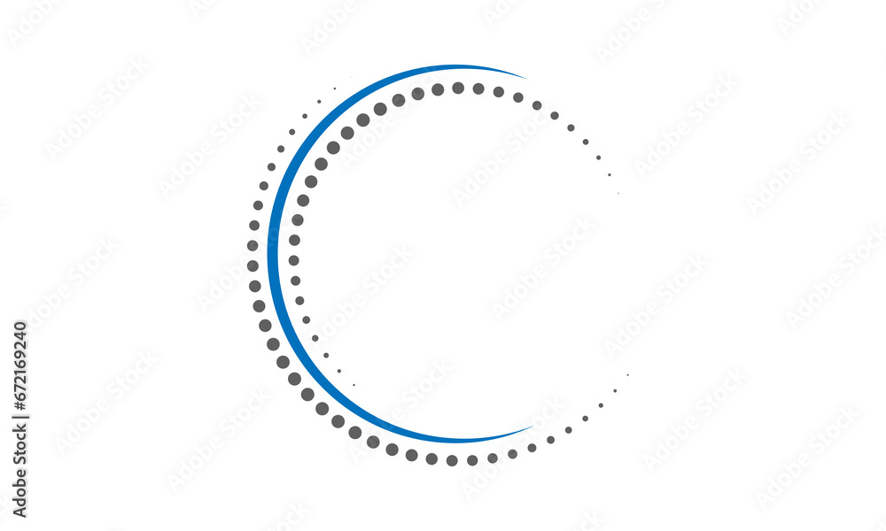 Round decorative logo circle line sketch set
Round decorative logo circle line sketch set