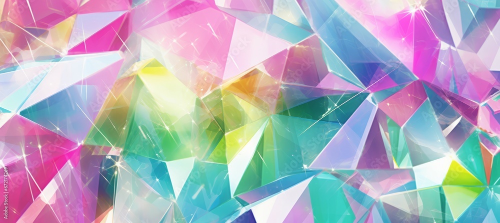 Abstract shiny triangle geometric pattern background. Generative AI technology. Abstract shiny triangle geometric pattern background. Generative AI technology.