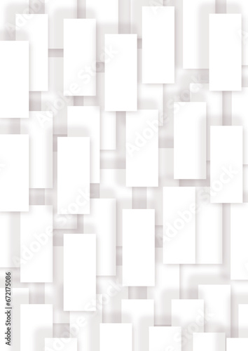 Fototapeta Naklejka Na Ścianę i Meble -  Abstract white and grey geometric overlapping square pattern background with shadow. paper texture design Abstract white background can use for design, background concept, vector illustration.