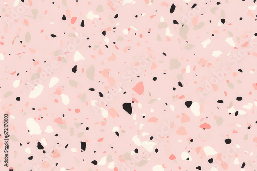 Pastel Texture Of Terrazzo Tiles With Small Specks Created Using Artificial Intelligence