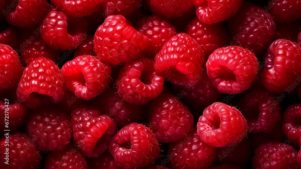 Fresh red raspberries that are tasty and have been put in a background to represent the idea of a healthy diet Fresh red raspberries that are tasty and have been put in a background to represent the idea of a healthy diet
