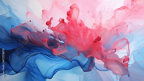 Gorgeous abstraction created by slowly blending and softly combining liquid paints. Vector-based artwork