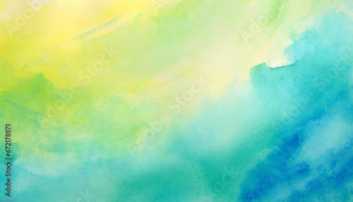 abstract watercolor background with watercolor splashes photo