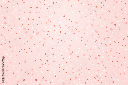 Pastel Texture Of Terrazzo Tiles With Small Specks Created Using Artificial Intelligence