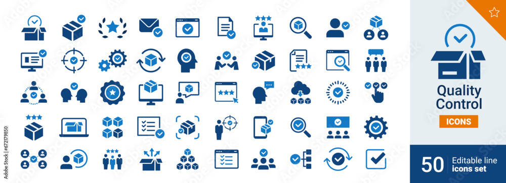Quality Basic icons Pixel perfect. Packaging, check, feedback,...	
 - obrazy, fototapety, plakaty 
