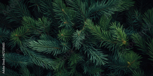 Image Of Coniferous Branches And Needles For Wallpaper And Background Created Using Artificial Intelligence