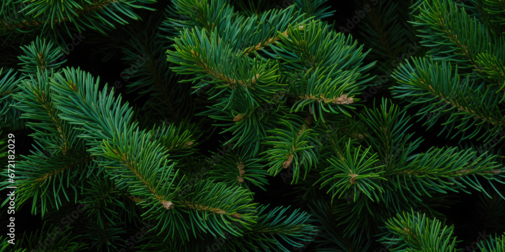 Image Of Coniferous Branches And Needles For Wallpaper And Background Created Using Artificial Intelligence