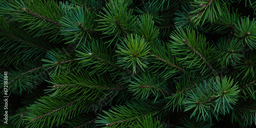 Image Of Coniferous Branches And Needles For Wallpaper And Background Created Using Artificial Intelligence