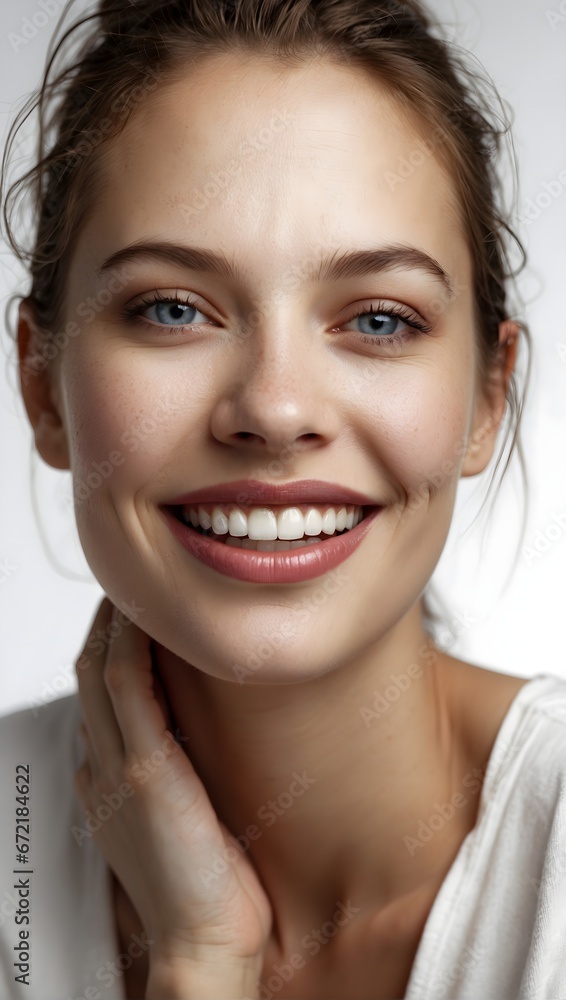 portrait of a smiling woman portrait of a smiling woman