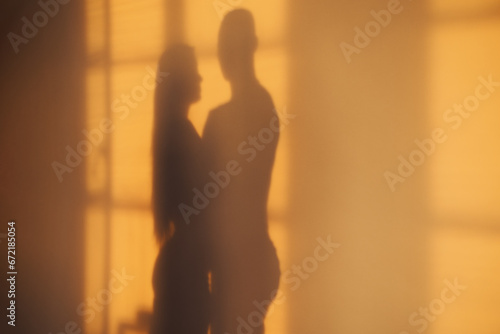 silhouette of a couple
