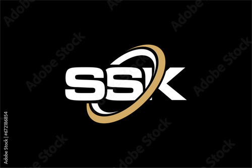 SSK creative letter logo design vector icon illustration photo