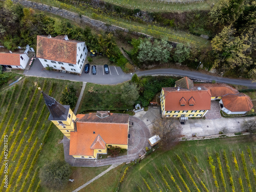 Obraz na płótnie Viticulture in the Southeast of Styria, Kapfenstein Castle, Austria w salonie