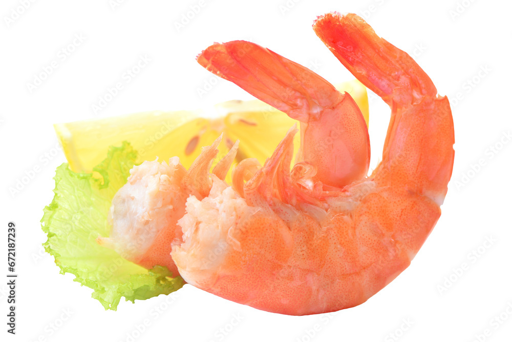 Shrimp on a white background isolated