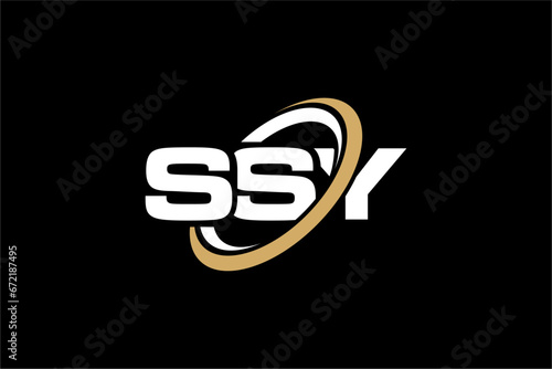 SSY creative letter logo design vector icon illustration photo