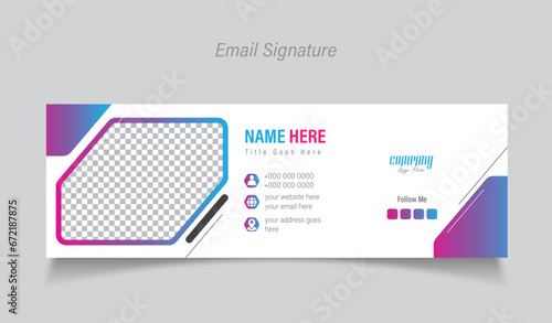 Email signature template
