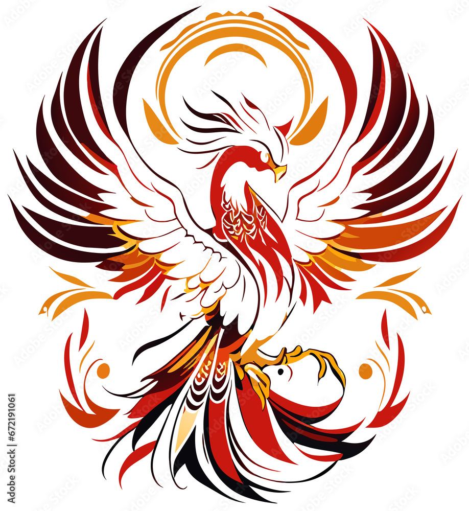 Fototapeta premium illustration of a bird