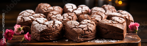 Wallpaper Mural Heartfelt Dessert: Valentine's Day Brownie Hearts Torontodigital.ca