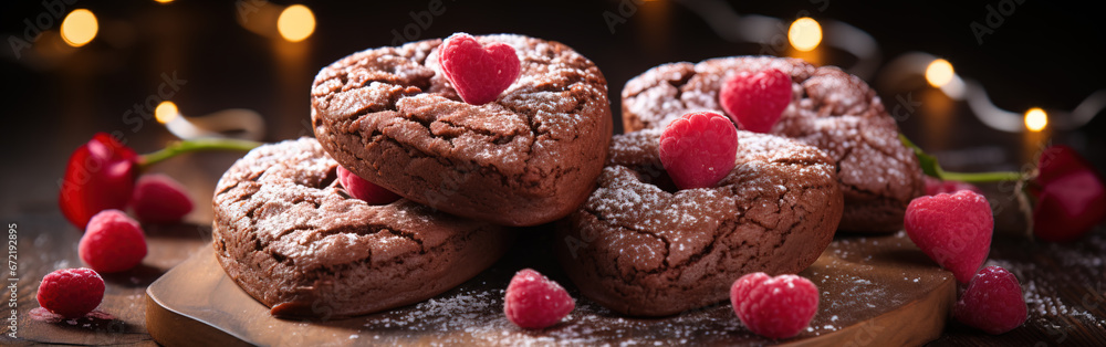 Romance-Ready Valentine's Day Heart Brownies Romance-Ready Valentine's Day Heart Brownies