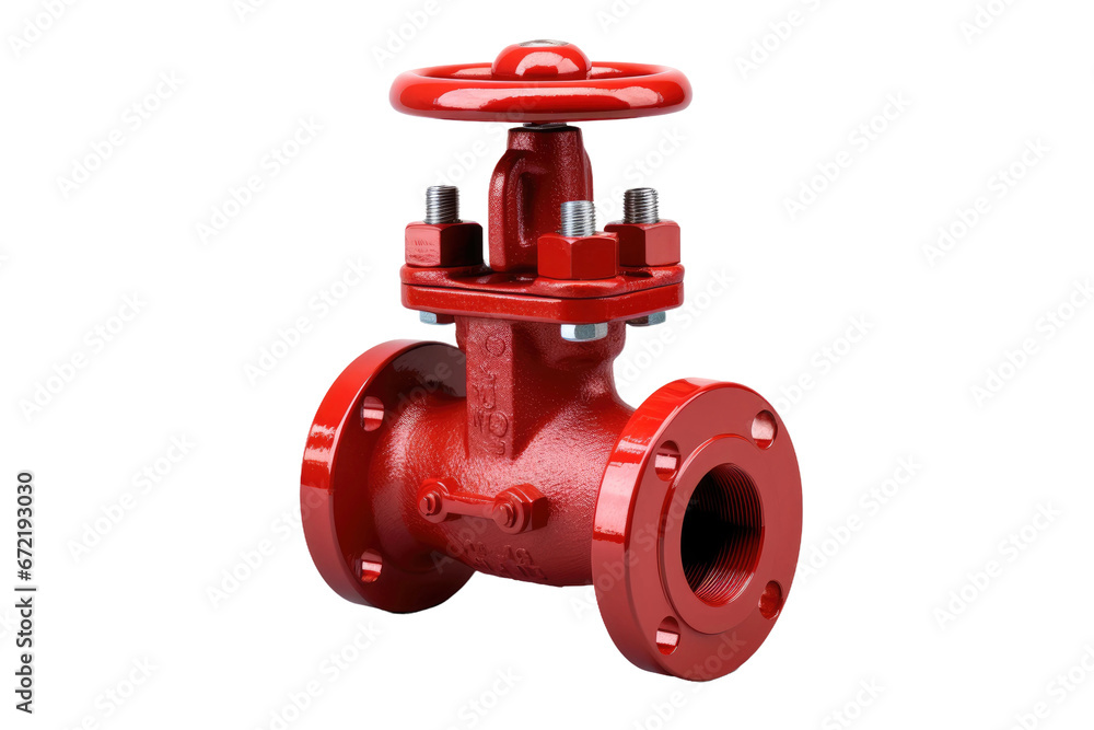 Industrial Needle Globe Valves for High Pressure Applications Isolated On Transparent Background.
