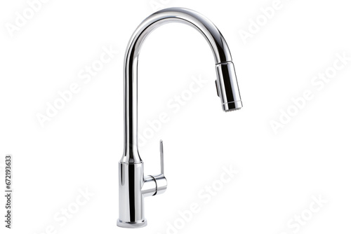 Stylish and Functional Pull Down Faucets Isolated On Transparent Background.