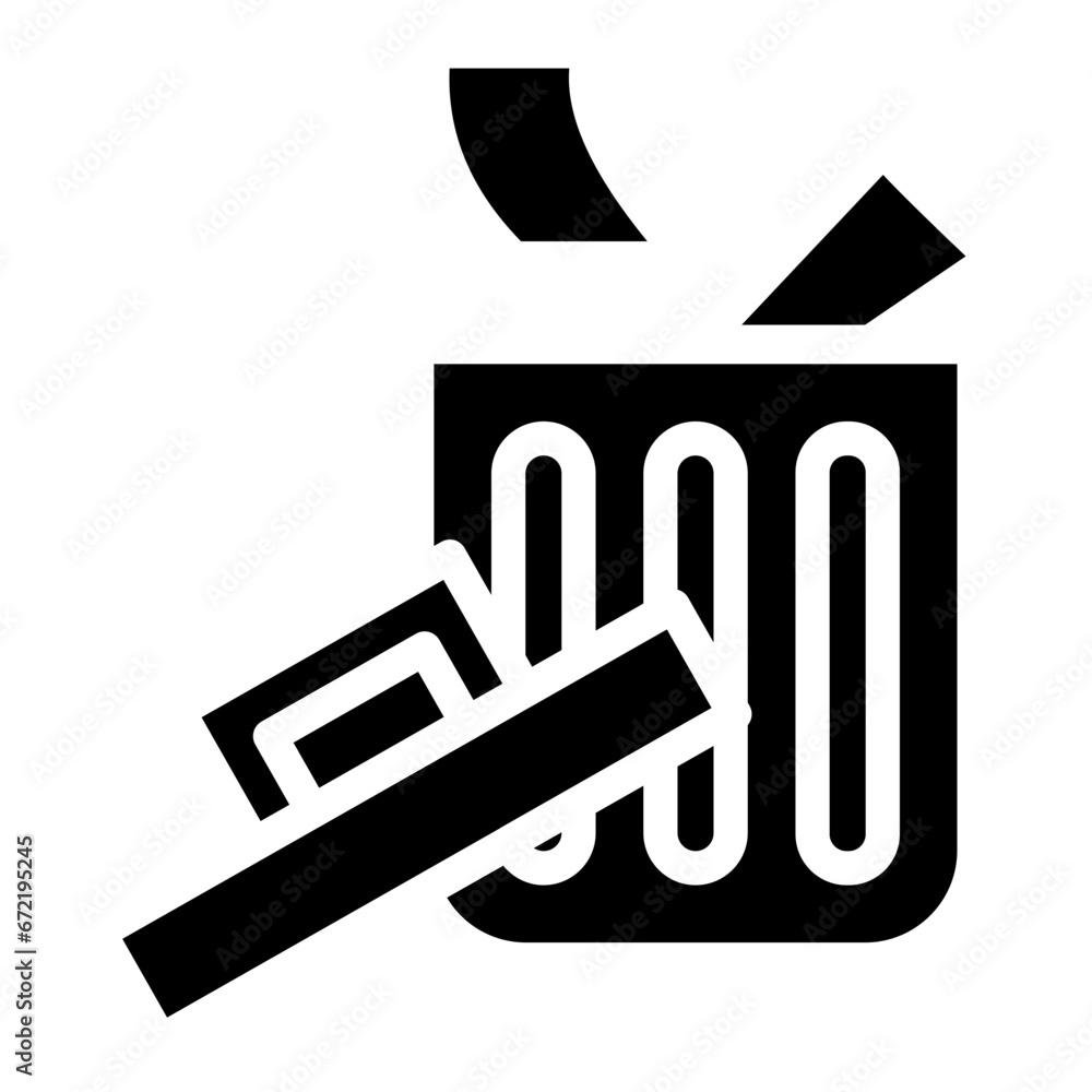 trash bin glyph trash bin glyph
