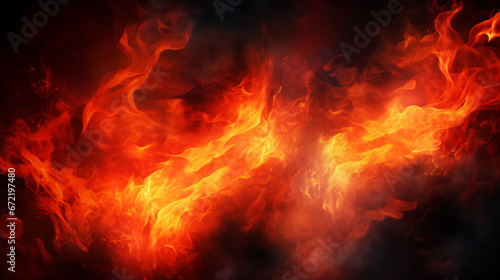 Fondo de llamas de fuego. © ACG Visual