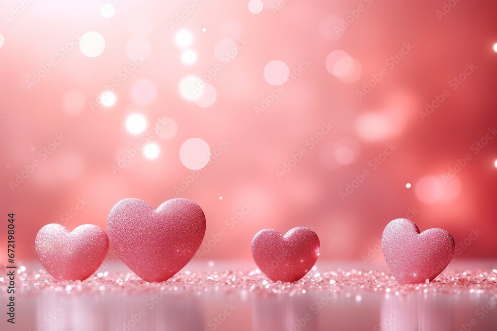 Romantic Valentine's Day Hearts Banner Romantic Valentine's Day Hearts Banner