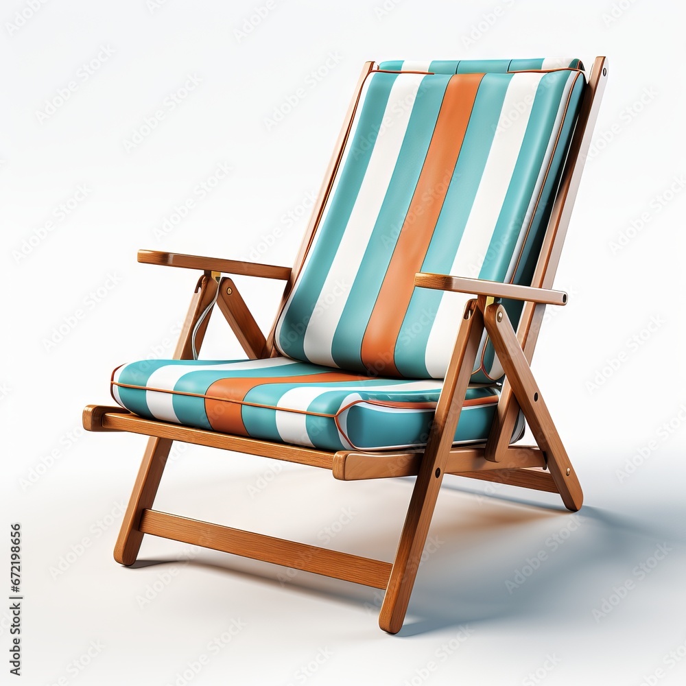 Lounge Chair, isolated on white background with clipping path