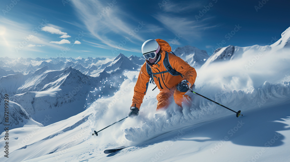 Ski Escape: Downhill Rush in the Sunny High Peaks Ski Escape: Downhill Rush in the Sunny High Peaks
