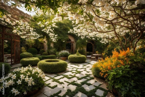  "Serene Gardens and Tranquil Trails: Embracing Nature's Harmony in a Summer Landscape"