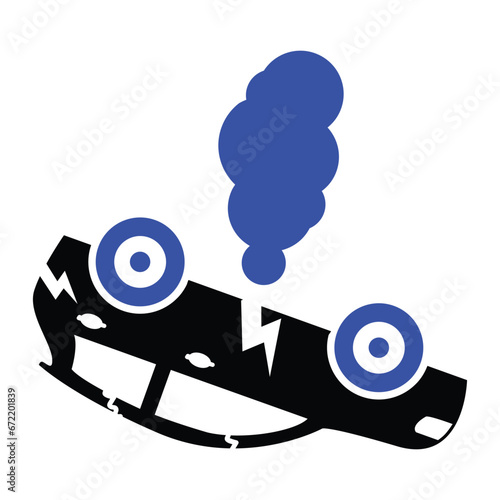 Car Accident Insurance Icon